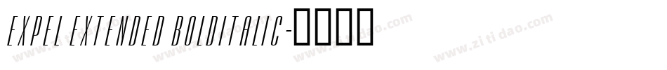 Expel Extended BoldItalic字体转换